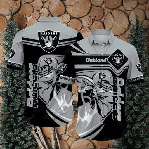 Las Vegas Raiders Standard Paradise Hawaiian Shirt