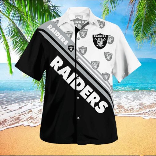 Las Vegas Raiders Standard Paradise Palm 3D Hawaiian Shirt Best For Fans Beach Gift For Men And Women