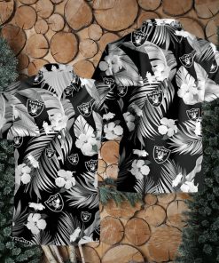 Las Vegas Raiders Tropical Flowers For Fans Hawaiian Shirt