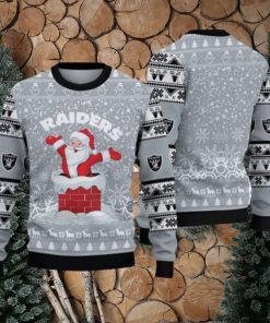 Las Vegas Raiders Ugly Christmas Santa Claus Xmas Sweater Savior Gift Mens Women