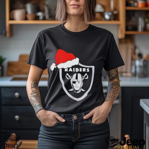 Las Vegas Raiders logo Santa Hat Christmas 2023 Shirt