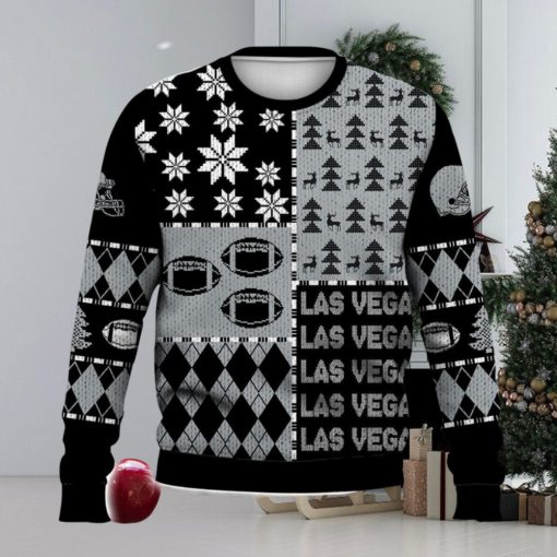 Las Vegas Retro Football American Ugly Christmas Sweater For Men And Women