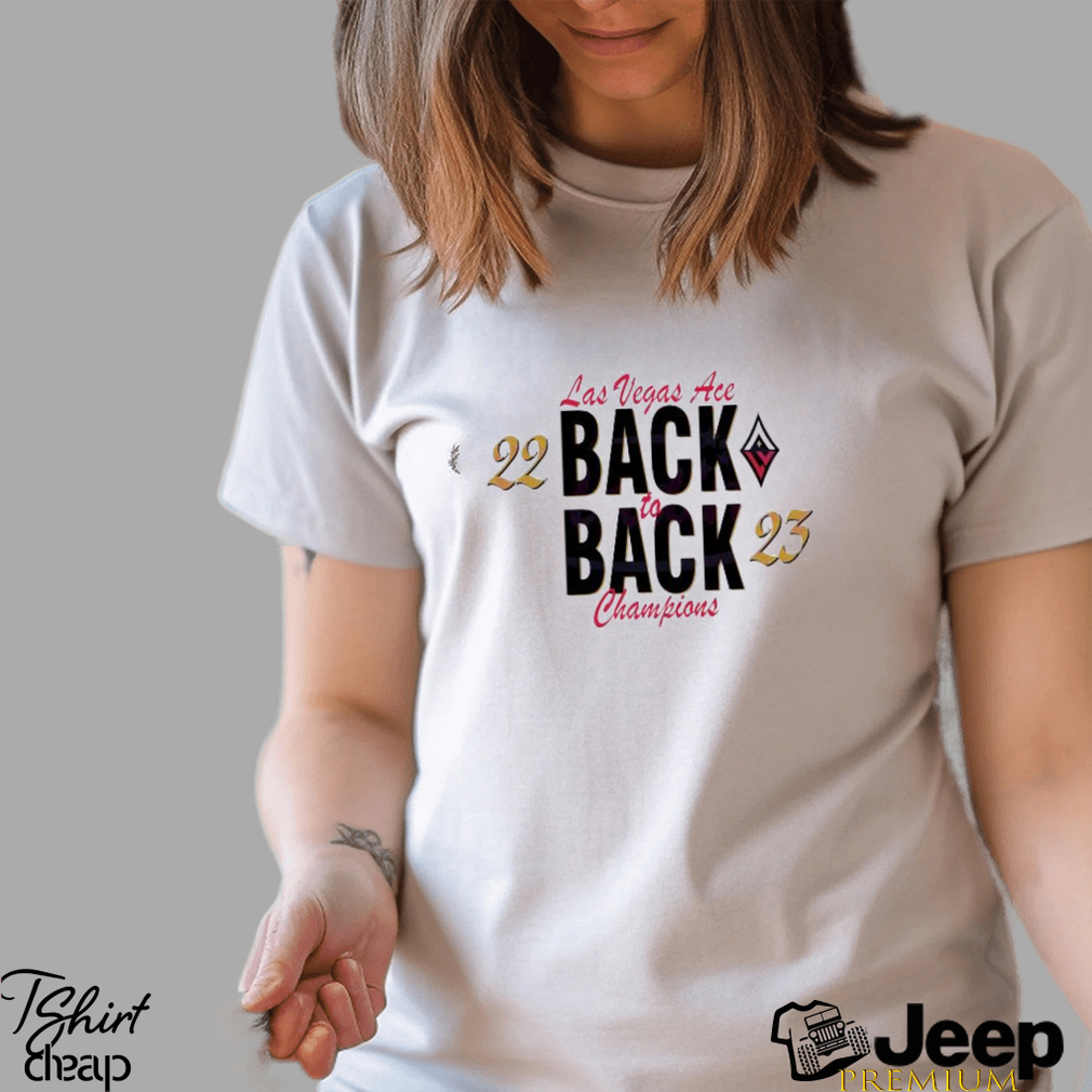 Back 2 back champions 2023 WNBA Las Vegas Aces T-shirt - Dalatshirt