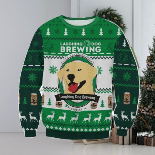 Laughing Dog 3D Ugly Christmas Sweater Christmas Gift