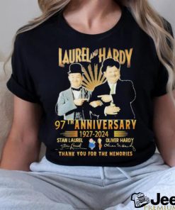 Laurel And Hardy 97th Anniversary 1927 2024 Thank You For The Memories Shirt