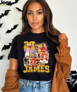 LeBron James Los Angeles Lakers 20 years king graphic shirt