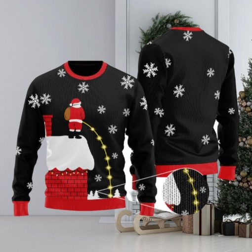 Leaky Roof Black Ugly Christmas Sweater Funny Gift For Men And Women Family Holidays