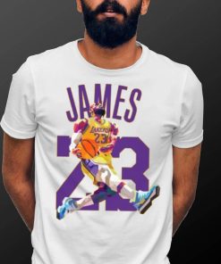Lebron James Dunk Lakers T Shirt