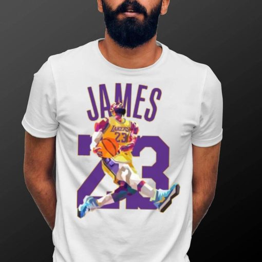 Lebron James Dunk Lakers T Shirt