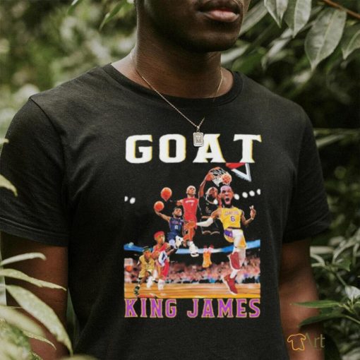 Lebron James Goat King James all season history shirt