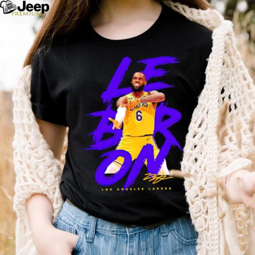 Lebron James Los Angeles Lakers signature Legend 2023 shirt