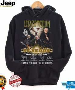 Led Zeppelin 55 Years 1968 2023 Thank You for the memories signatures shirt