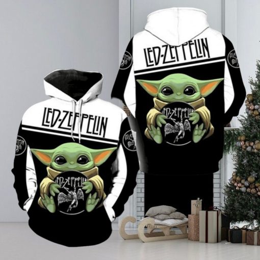 Led Zeppelin Baby Yoda Pullover Hoodie