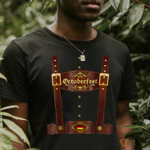 Lederhosen Suspenders Tee Oktoberfest Bavarian Munich Beer T Shirt