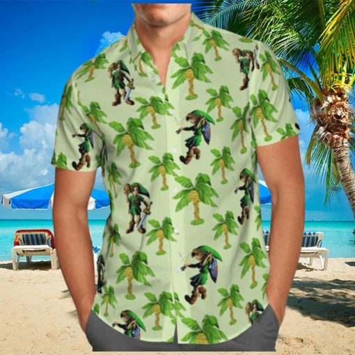 Legend Of Zelda Link Hawaii Shirt  Zelda Majora Shirt