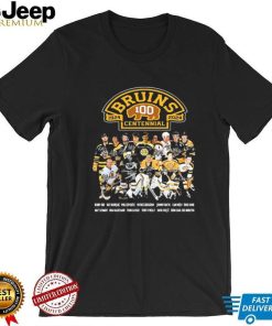 Legends Boston Bruins 100th Centennial 1924 2024 Signatures Shirt