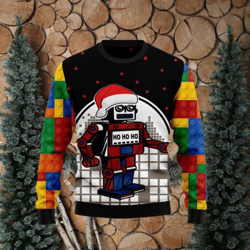 Lego Hohoho Lego Lover Colorful Ugly Christmas Sweater