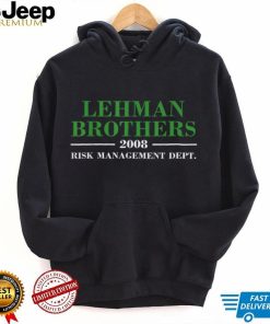 Lehman Brothers 2008 Risk Management Dept T Shirt