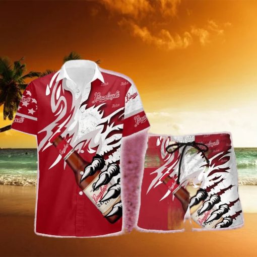 Leinenkugel’s Monster Claw Gift Hawaiian Set Shirt And Short Summer Beach