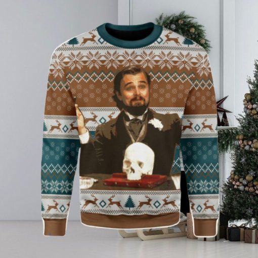 Leo DiCaprio Django Unchained Merry Chrismas Ugly Christmas Sweater Xmas Gift Men And Women Christmas Sweater