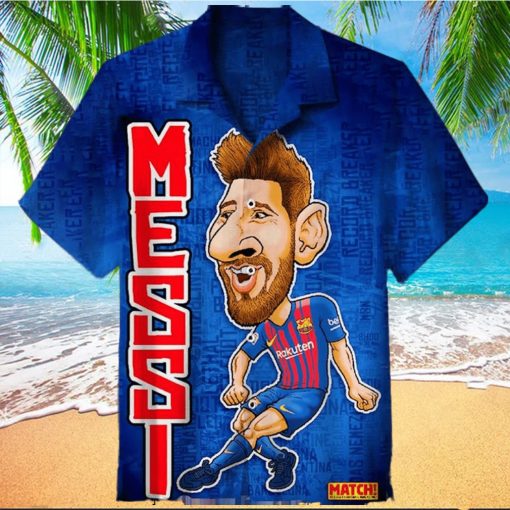 Leo Messi The Goat Hawaiian Shirt