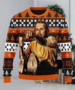 Leo Pointing Meme Ugly Christmas Sweater Christmas Gift For Men And Women