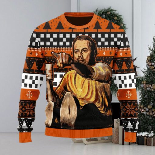 Leo Pointing Meme Ugly Christmas Sweater Christmas Gift For Men And Women