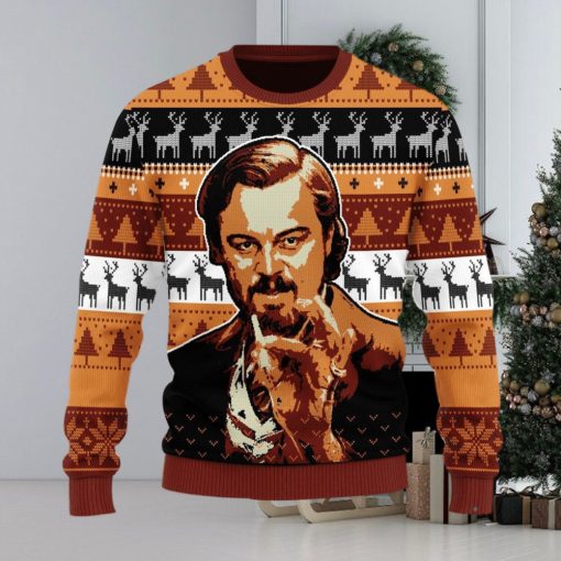 Leo Pointing Ugly Christmas Sweater Christmas Gift For Men And Women