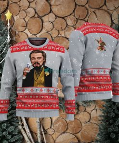 Leonardo Dicaprio Drink Beer Anheuser Busch Grey Funny Ugly Christmas Sweater Gift For Fans