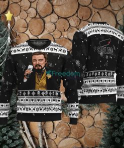 Leonardo Dicaprio Drink Beer Carling Black Funny Ugly Christmas Sweater Gift For Fans