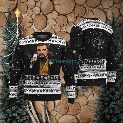 Leonardo Dicaprio Drink Beer Carling Black Funny Ugly Christmas Sweater Gift For Fans