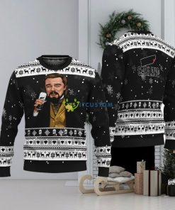 Leonardo Dicaprio Drink Beer Carling Black Ugly Christmas Sweater