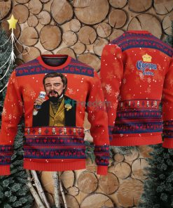 Leonardo Dicaprio Drink Beer Corona Extra Red Funny Ugly Christmas Sweater Gift For Fans