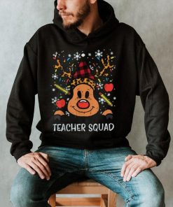 Leopard Plaid Reindeer Teacher Squad Christmas Xmas Women Unisex Shirt