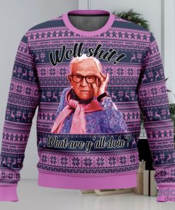 Leslie Jordan Well Shit 3D Ugly Christmas Sweater Christmas Gift Ideas Party Gift