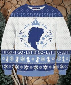 Let It Go Elsa Ugly Sweater Christmas Party