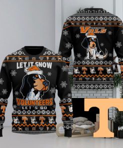 Let It Snow Volunteers Vols Let’s Go Rocky Top Ugly Christmas Sweater