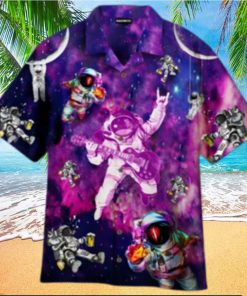 Let s Rock Astronaut Tropical Hawaiian Shirt