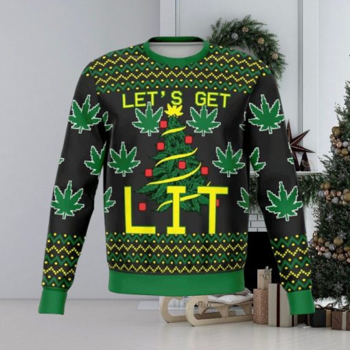 Let’s Get Lit Ugly Christmas Sweater