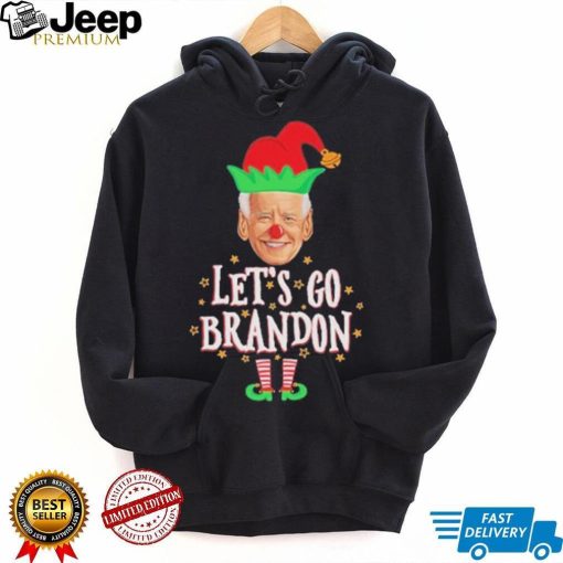 Lets Go Brandon Funny Biden Elf Christmas T Shirt