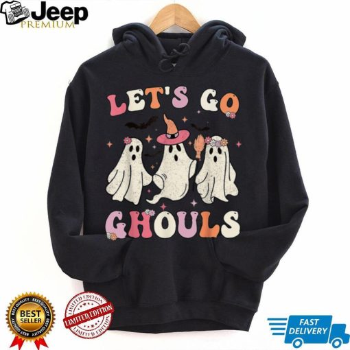 Let’s Go Ghouls Funny Halloween Ghost Costume Women Girls T Shirt