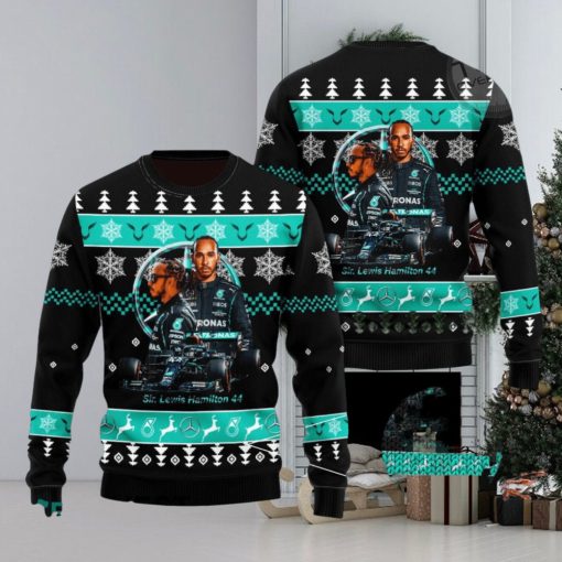 Lewis Hamilton F1 3D Ugly Christmas Sweater Christmas Gift Men And Women 2023 Sweater