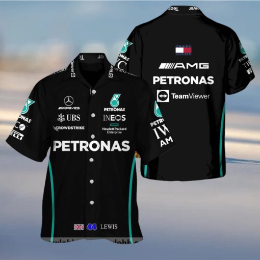 Lewis Hamilton Mercedes F1 Hawaiian Shirt