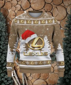 Lexus Logo Wearing Santa Hat Christmas Gift Ugly Christmas Sweater For Men And Women Gift