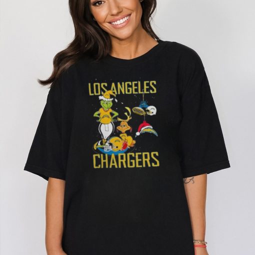 The Grinch And Dog Los Angeles Chargers Christmas 2023 Shirt