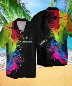 Lgbt Love Is Love Colorful Hawaiian Shirt