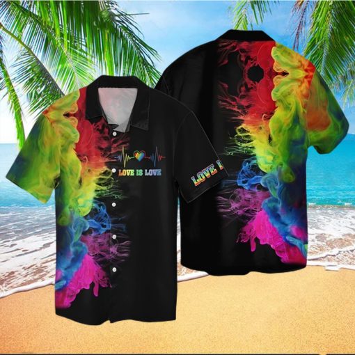 Lgbt Love Is Love Colorful Hawaiian Shirt