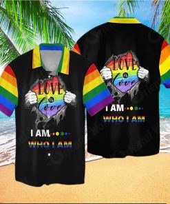 Lgbt Love Is Love I Am Who I Am Hawaiian Shirt