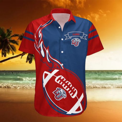 Liberty Flames 3D Hawaiian Shirt Flame Ball NCAA Men And Women Gift For Fans hawaiian shirt