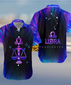 Libra Zodiac Ultra Holo Star Regular Gift For Summer Hawaii Shirt